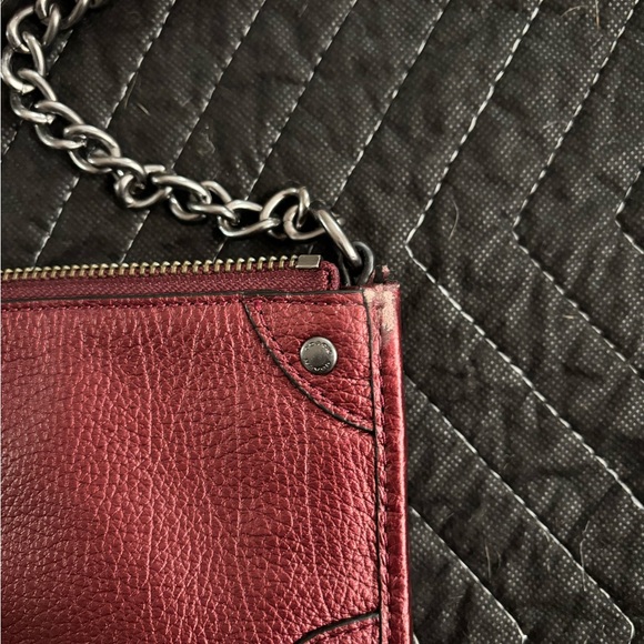 COACH Mickie Crossbody Bag - Metallic Burgundy - Picture 4 of 7